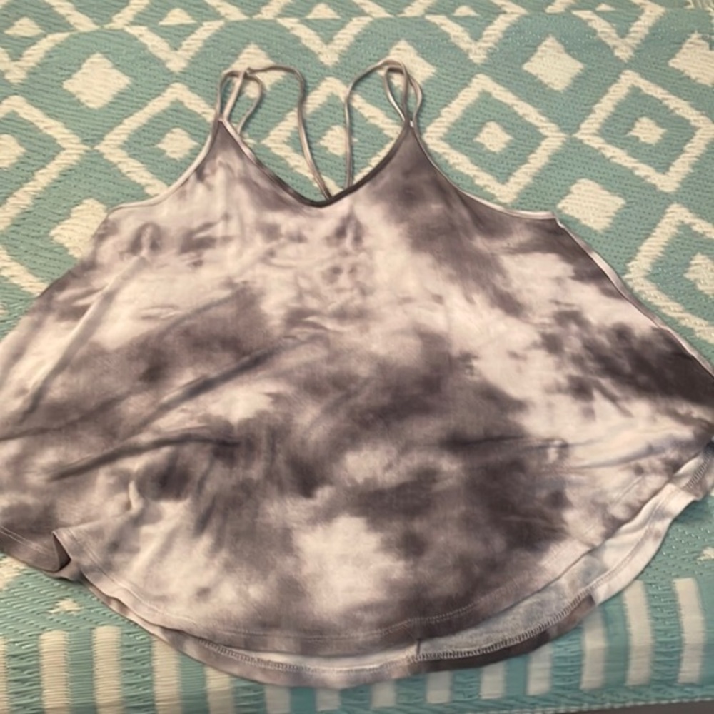 Gray Tie Dye Print Cami Medium